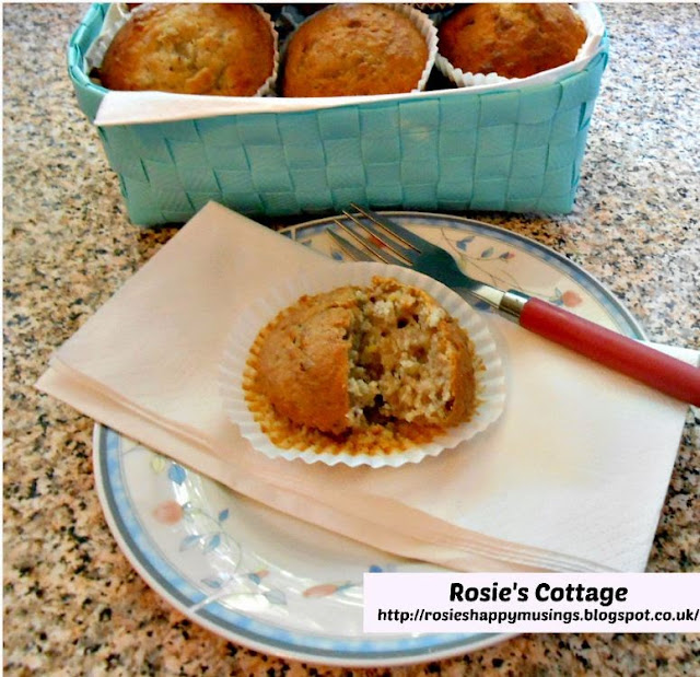 Rosie's Cottage Super Easy & Delicious Banana Muffin Recipe