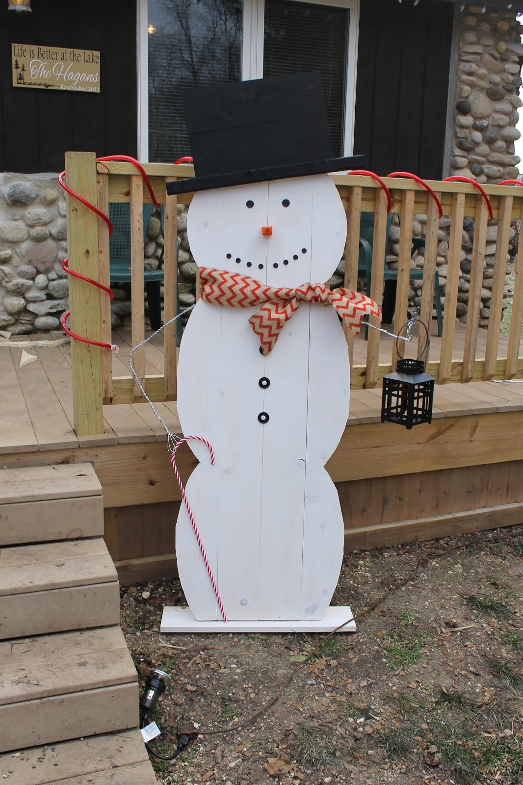 Lifesize Snowman DIY Outdoor Winter Decor Outnumbered 3 to 1