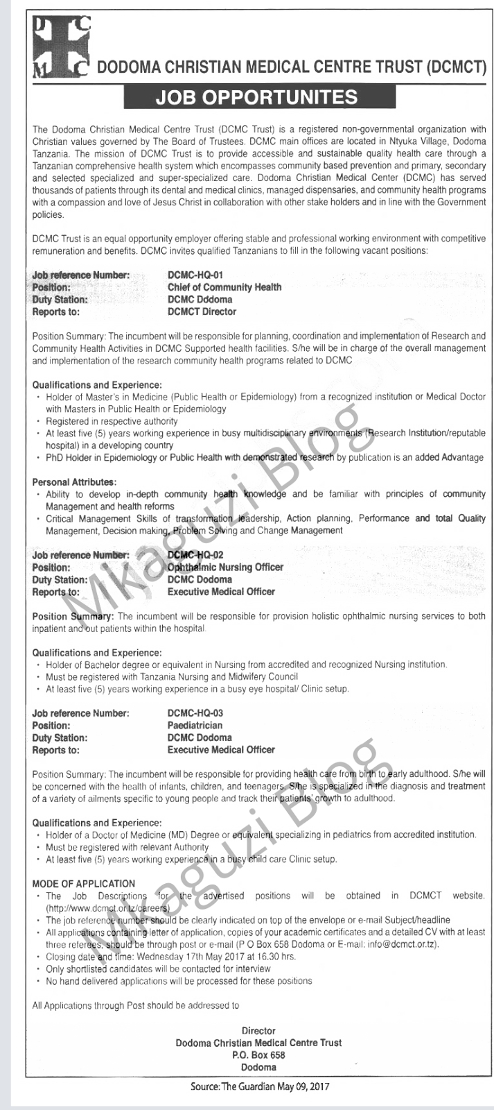 nafasi za kazi nimr mwanza zoom tanzania jobs ophthalmic nursing jobs