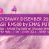 Giveaway Disember 2015 Cash RM500