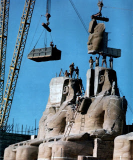Relocating the temple at Abu Simbel