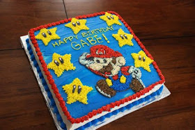 Super Mario birthday cake