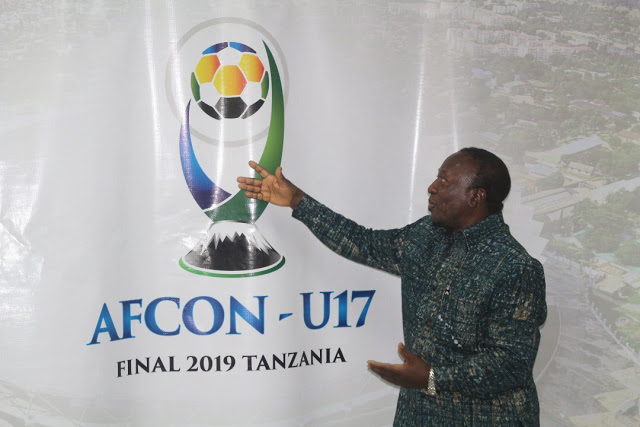 Picha: Waziri Mwakyembe azindua nembo ya AFCON-U17