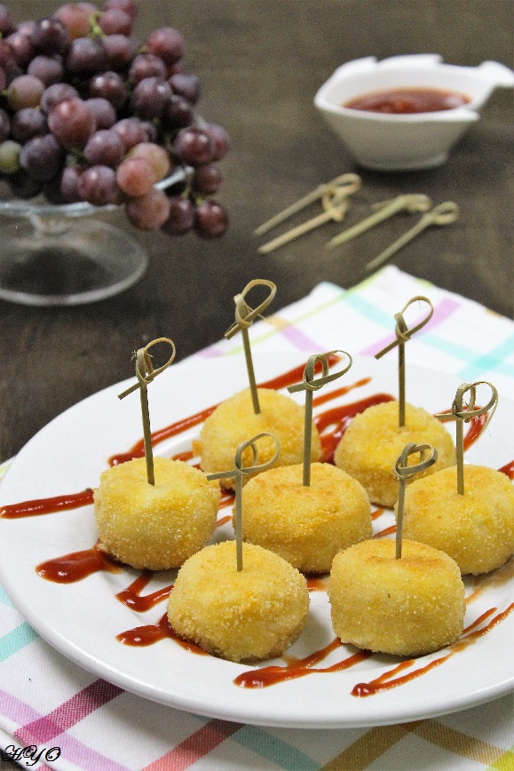 Hogar y Ocio Croquetas de pollo asado y queso de cabra