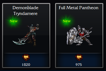 Surrender at 20: Demonblade Tryndamere and Full Metal Patheon now available!