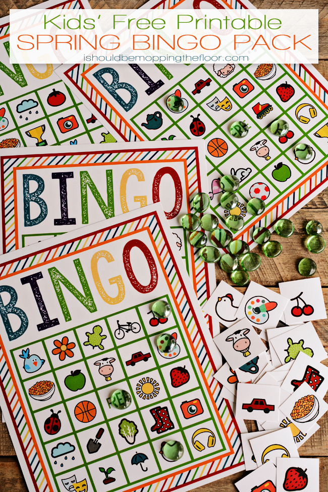 Free Printable Spring Bingo Pack | Four Boards and Key | Instant Downloads