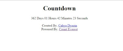 Cara Membuat Count Down Dengan Javascript - Code
