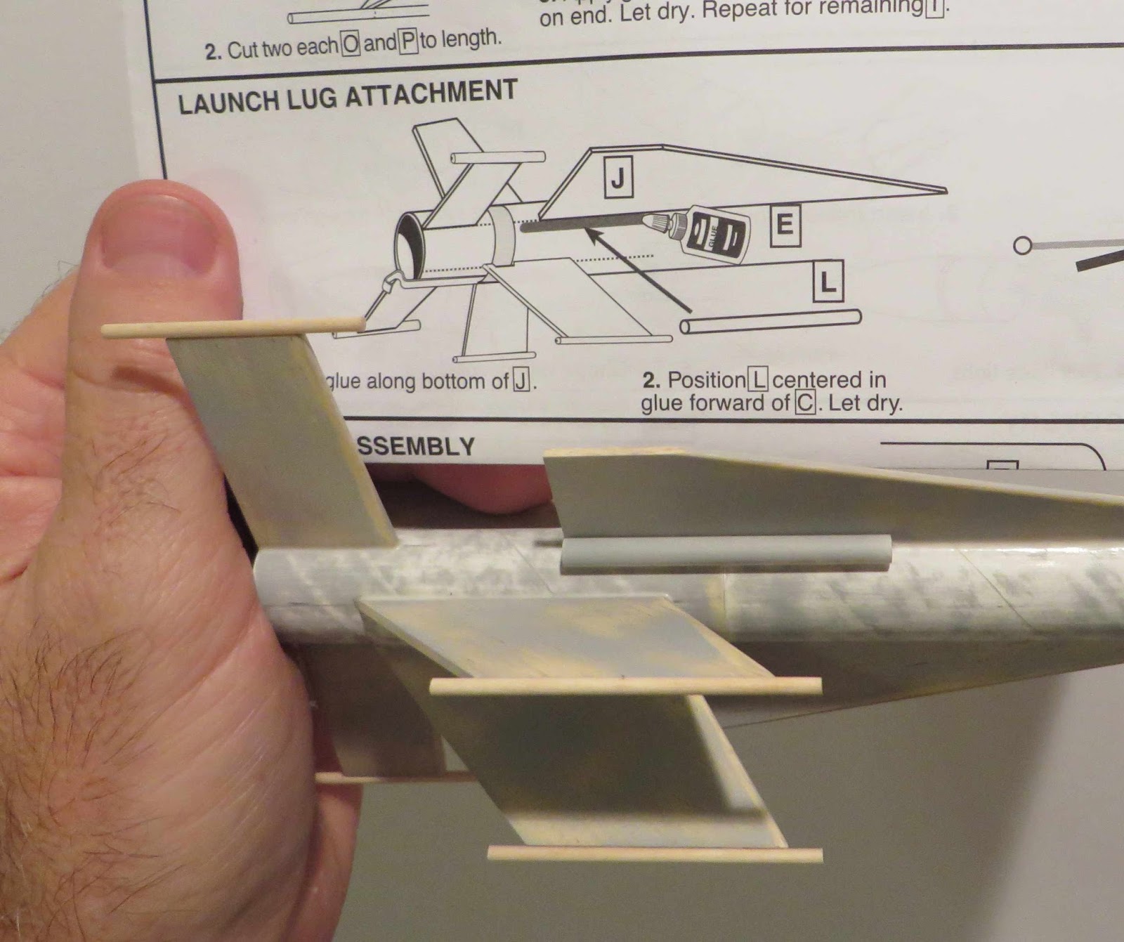 Model Rocket Building Estes Crossbow SST 7207, Build Part 6, Space