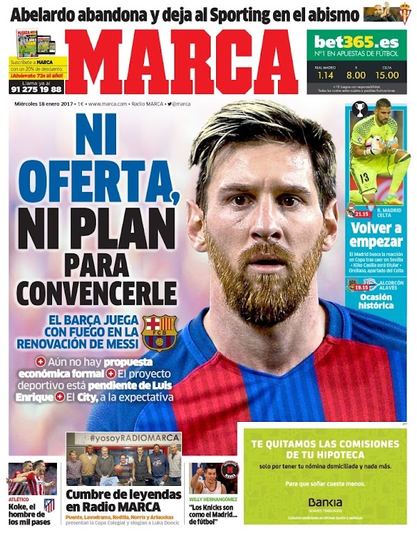 FC Barcelona, Marca: "Ni oferta, ni plan para convencerle"