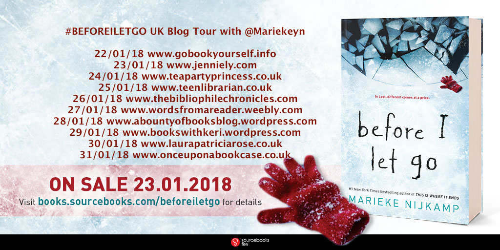 Before I Let Go by Marieke Nijkamp UK Blog Tour Banner