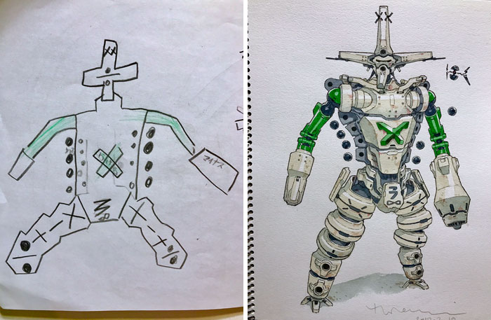 #9 K-3 (Keisan) - Dad Turns His Sons’ Doodles Into Anime Characters, And The Result Is Amazing #9 K-3 (Keisan) - Dad Turns His Sons’ Doodles Into Anime Characters, And The Result Is Amazing
