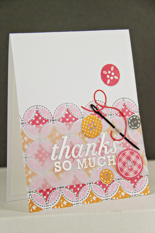 Procrastination Station Thank You Quilt Card
