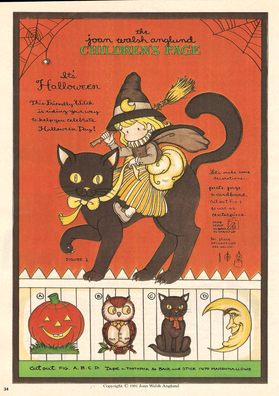 Miss Missy Paper Dolls: Halloween cut out decorations