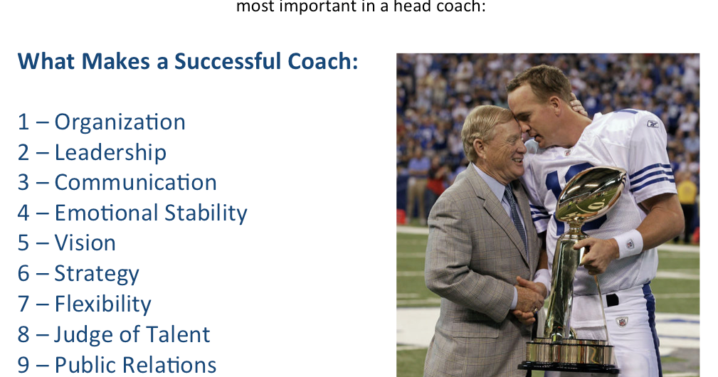 A Coachs Diary Head Coaching Characteristics