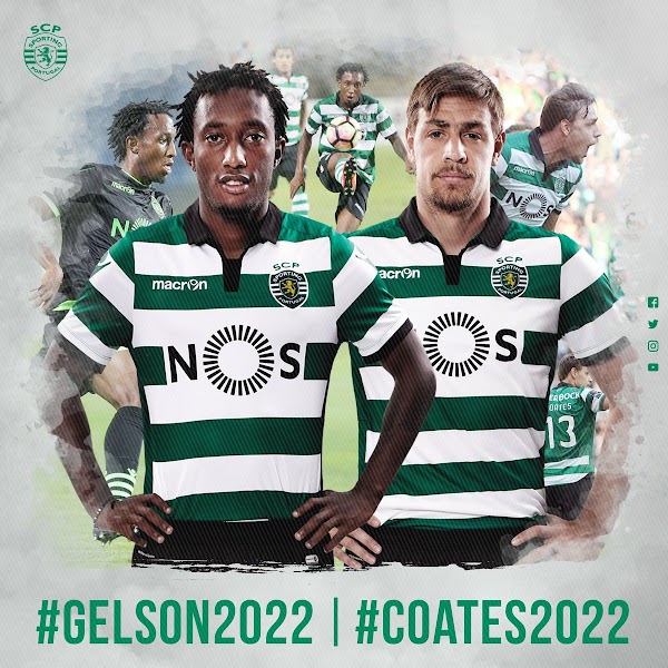 Oficial: Sporting de Lisboa, renuevan hasta 2022 Gelson y Coates