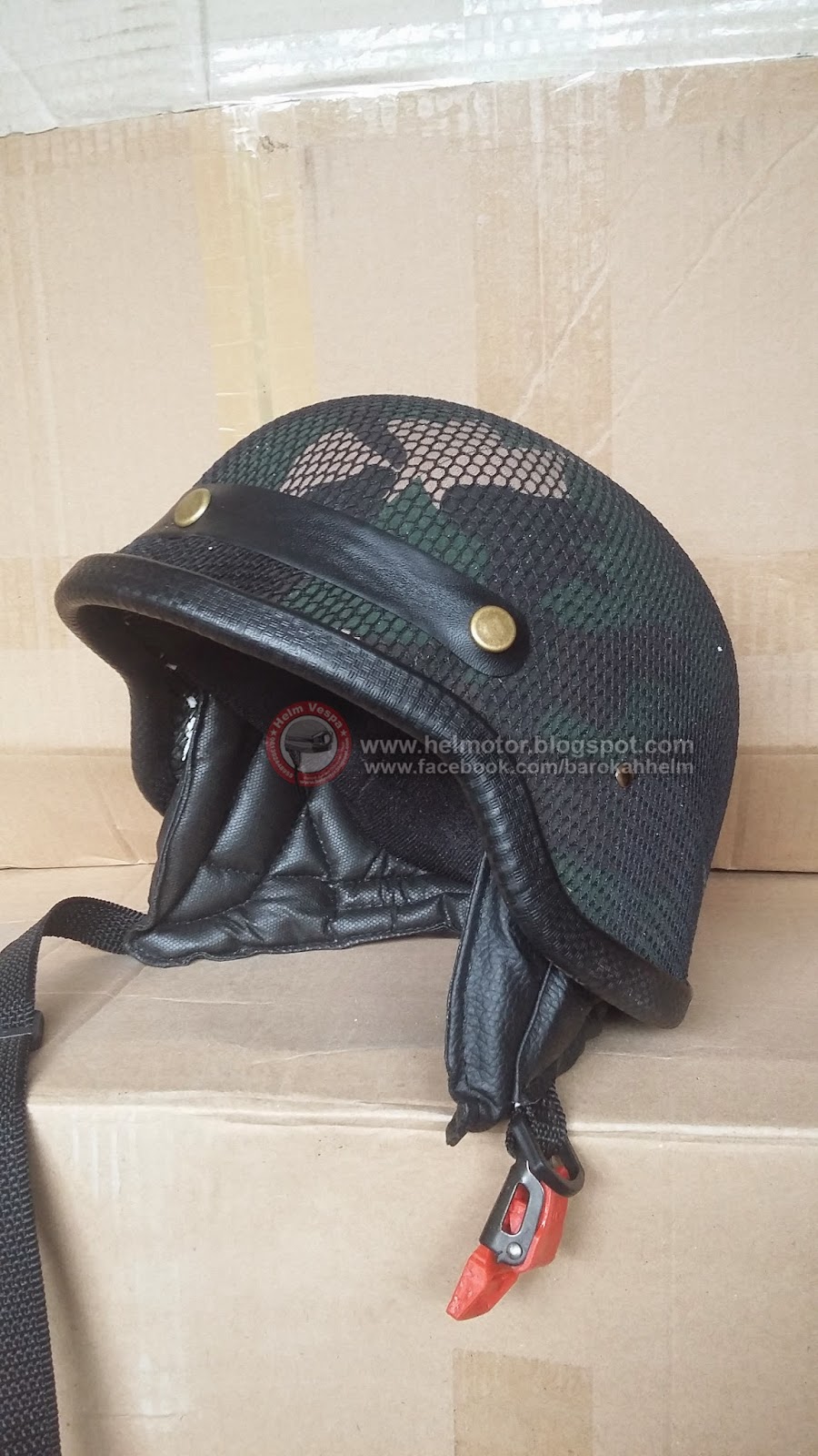 Helm Densus Army Jaring K531i Helm Vespa