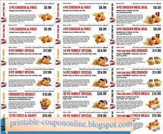 Free Printable Kfc Coupons Free Printable Kfc Coupons