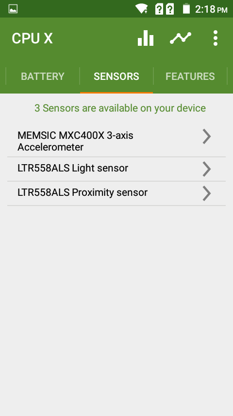 Primo E8+ Sensors