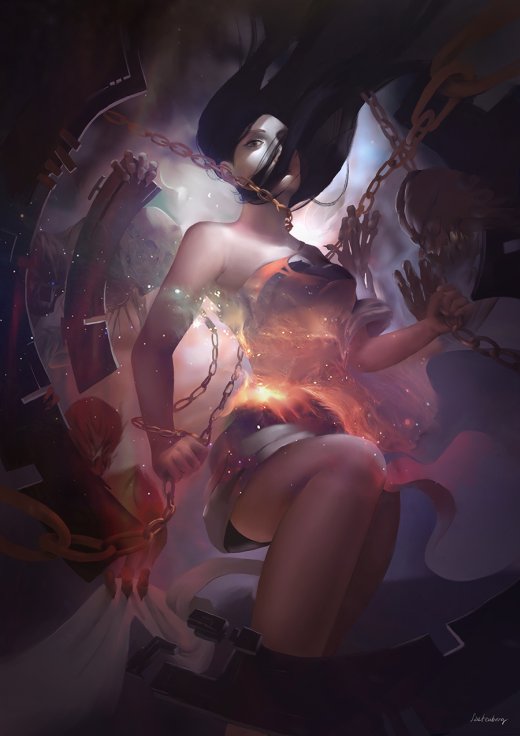 As incríveis ilustrações de fantasia de Kamila Szutenberg Kamila Szutenberg deviantart artstation ilustrações fantasia games mulheres anjas
