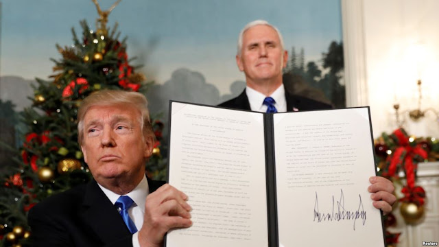 Isi Pidato Lengkap Trump Saat Mengakui Yerusalem Ibu Kota Israel