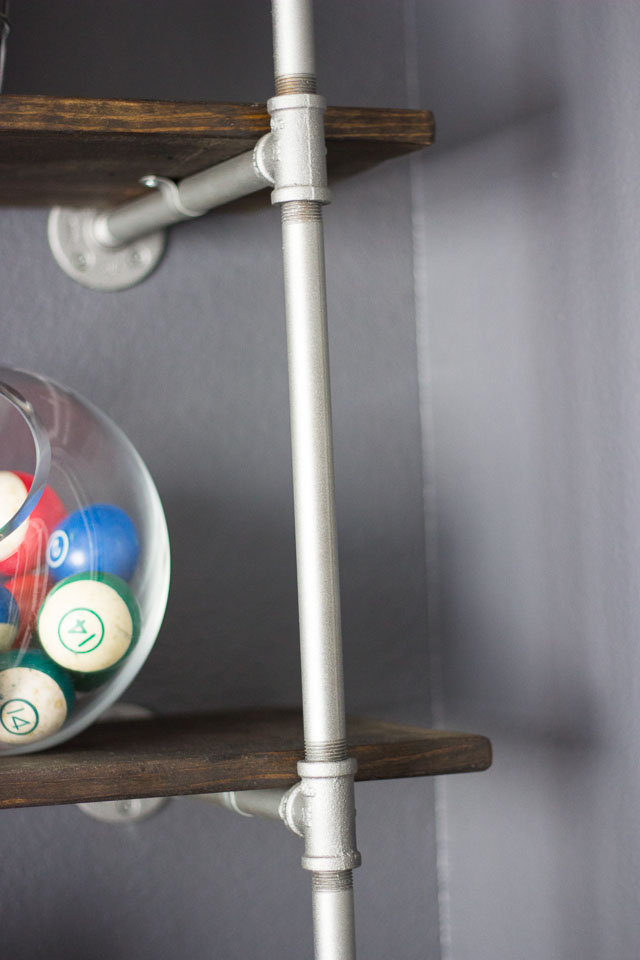 Modern Industrial Man Cave || http://designmprovised.com #YourBigFinish