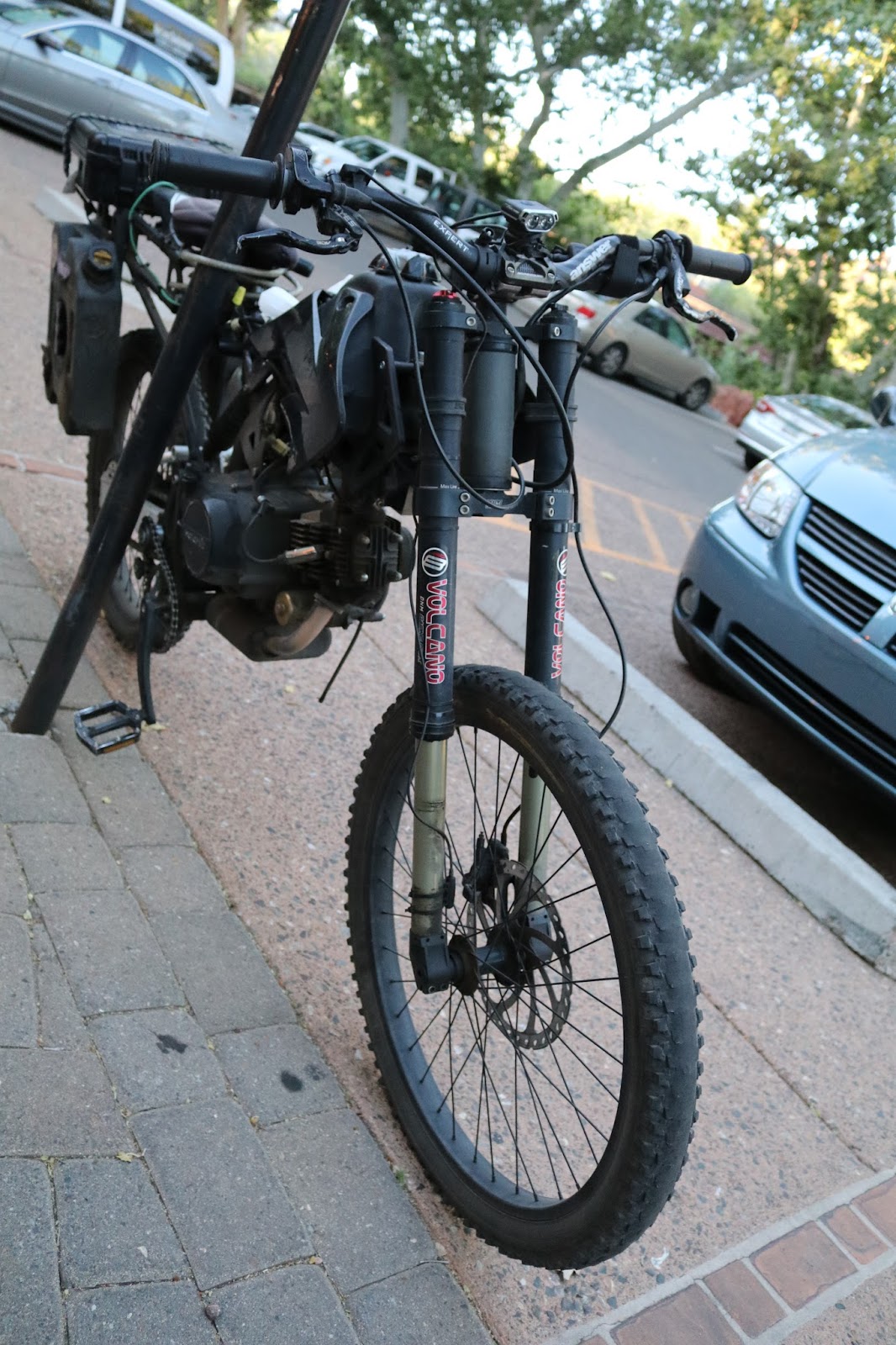 OldMotoDude Zombie Apocalypse Motorcycle spotted in Sedona, Az.