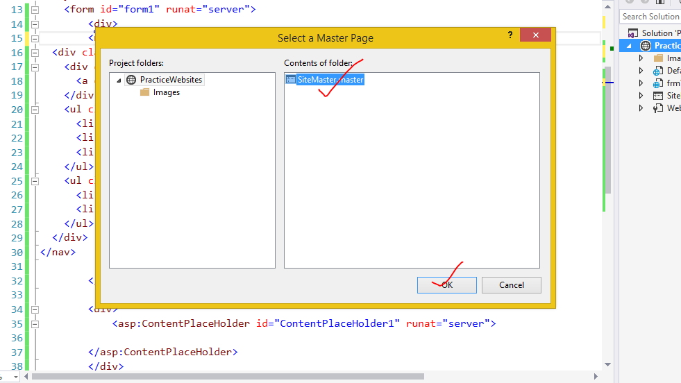 Programming Expert How to add Content Page with Master Page in