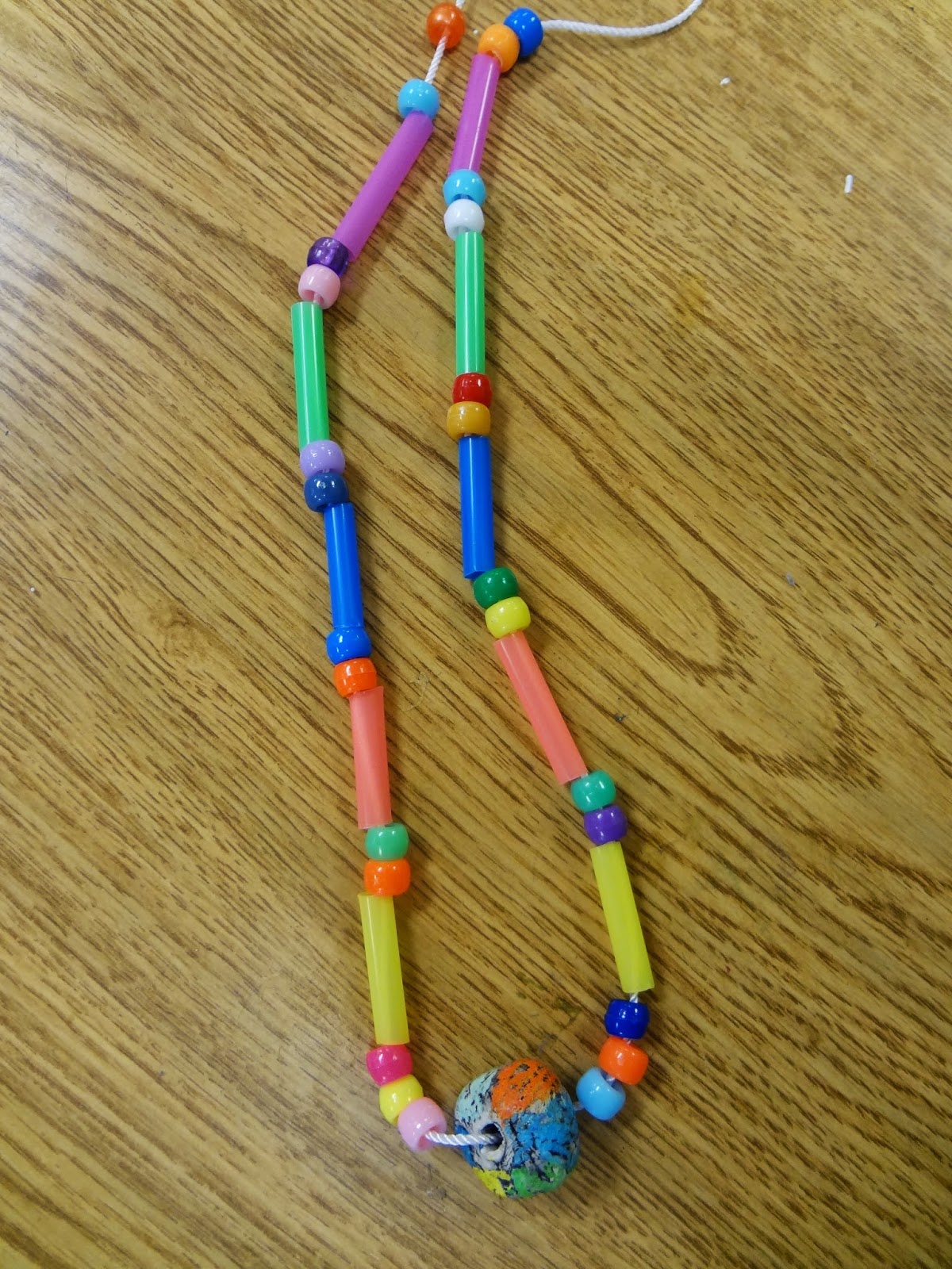 1st grade Ceramic Bead Necklaces