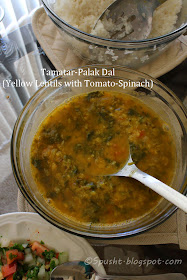 Yellow Lentils with Tomato and Spinach | Tamatar Palak ki Dal