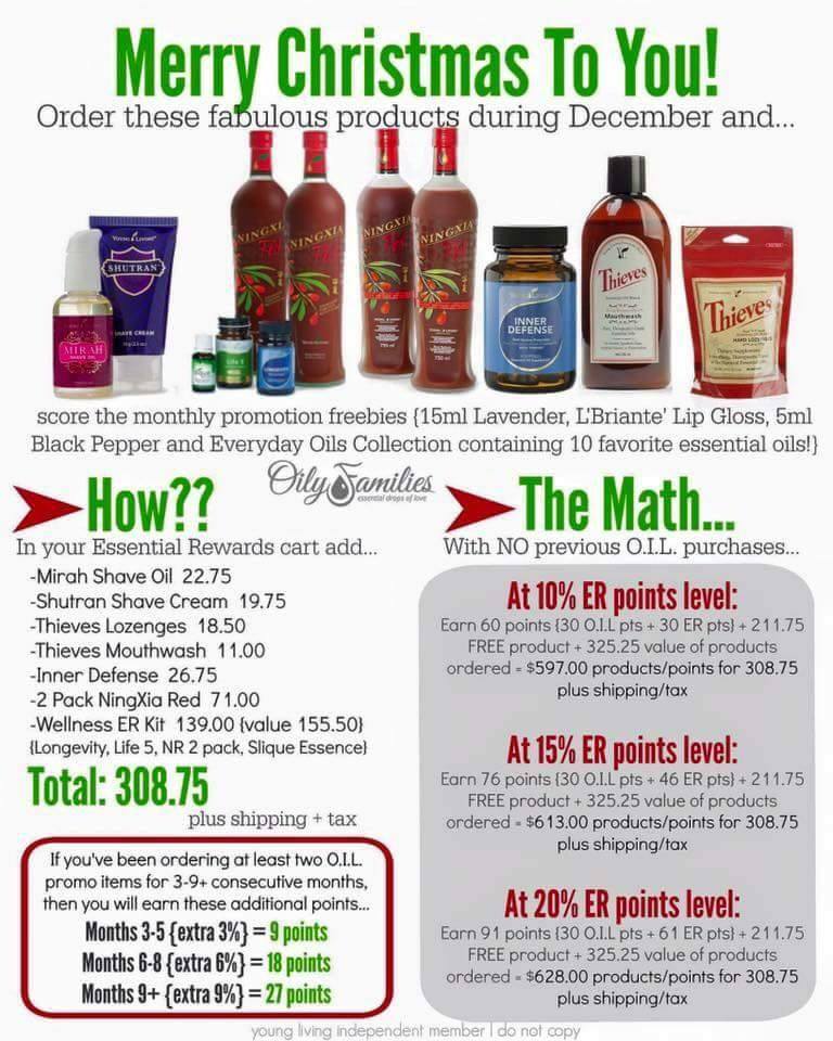 The Cross Line Christinas December Young Living Promotion