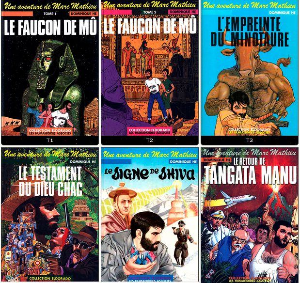 Une aventure de MARC MATHIEU - Dominique Hé (6 tomes) Série Complète