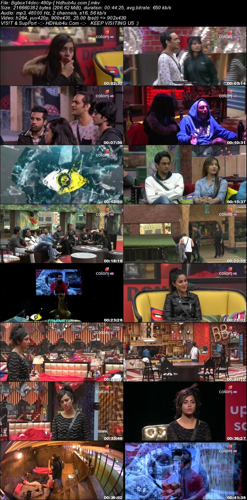 Bigg Boss S11E75 14th December 2017 HDTV 480p 200MB Download