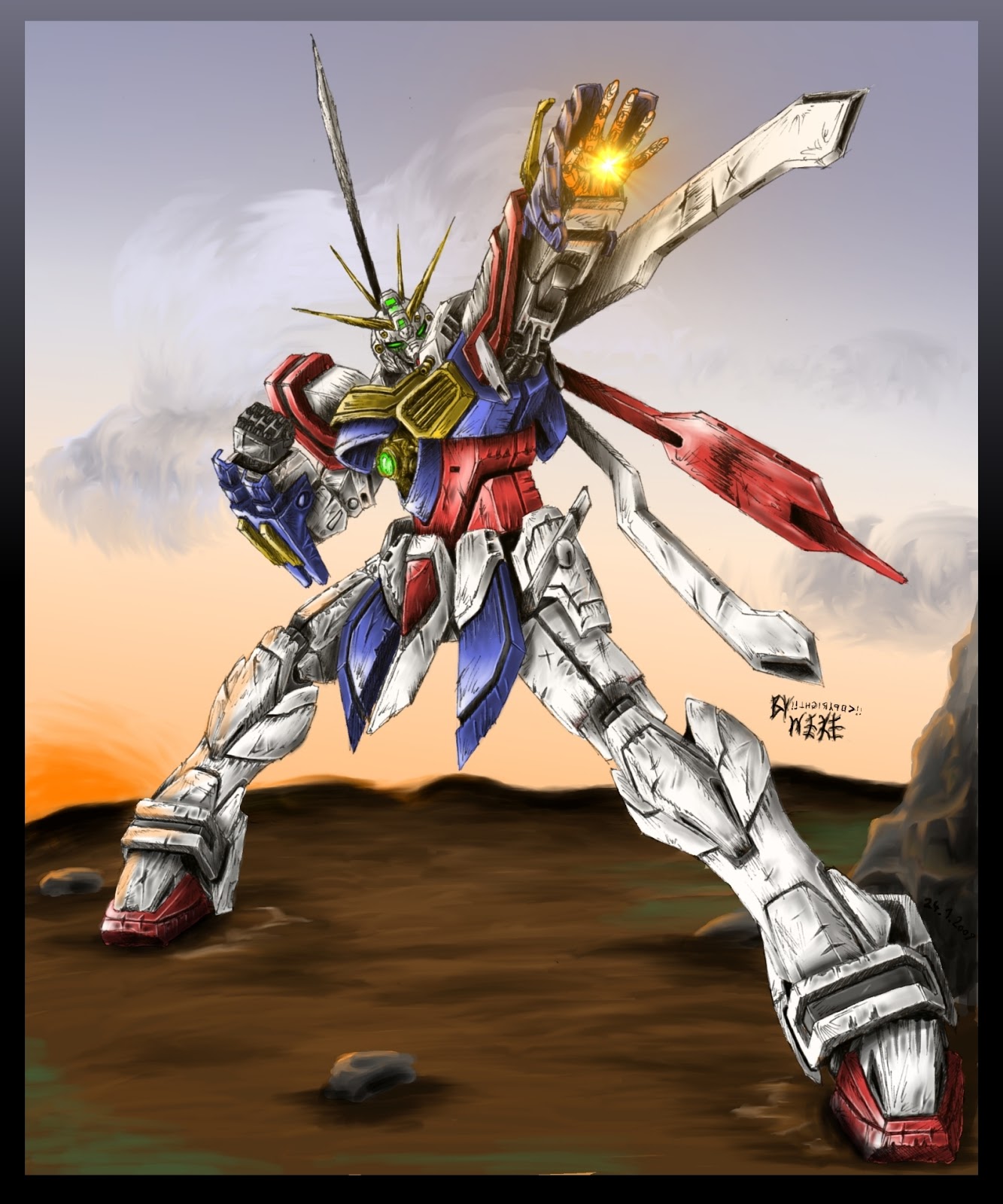 Gundam Burning Finger Americans Gundam