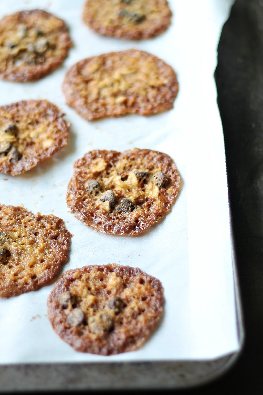 Louisiana Bride Chocolate Chip Lace Cookies