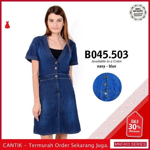 MNF403D113 Dress 045503 Wanita Denim Jeans Dress terbaru 2019 BMGShop