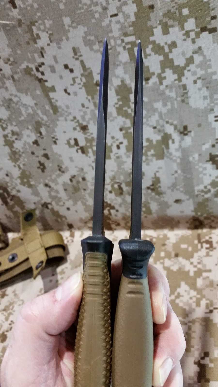 Rocky Mountain Bushcraft SHOT SHOW 2015 Gerber StrongArm Military Survival Knife vs the Gerber