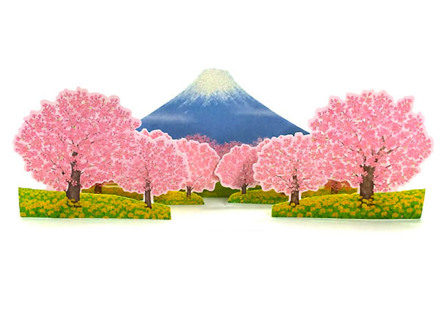  Stunning Cherry Blossom Trees Pop Up Decorative Greeting Card