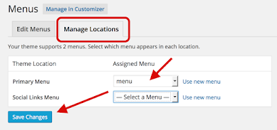Wordpress Menu Location Set Up Wordpress Menu