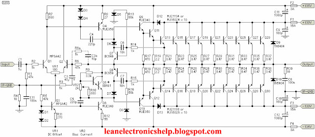 1500 Watt amplifier circuit diagram also 1500 Watt amplifier circuit diagram also