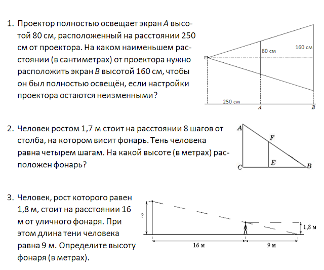 Проектор полностью освещает 80 120