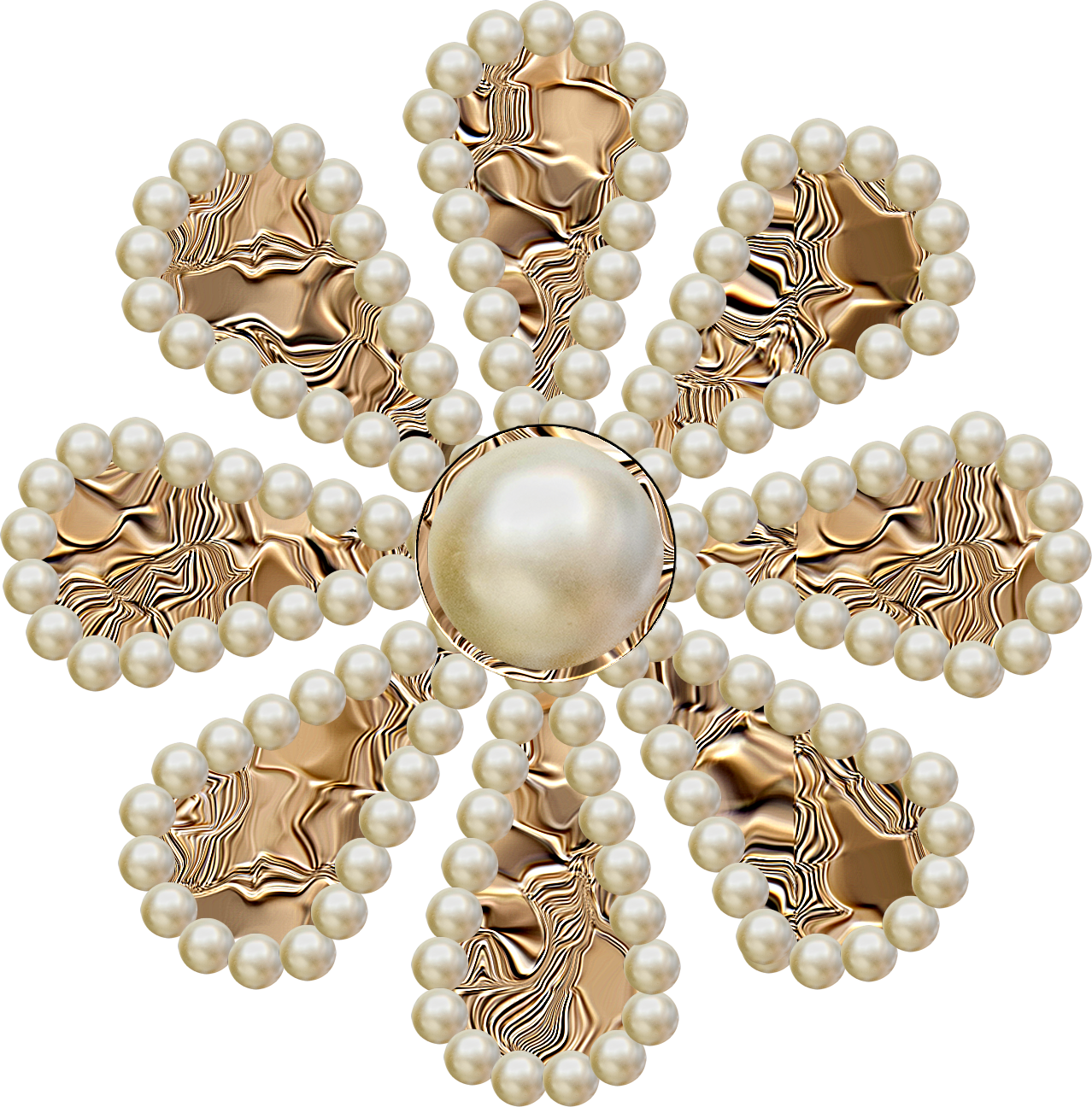 Arlene's Scrapbits Pearl flowers elements