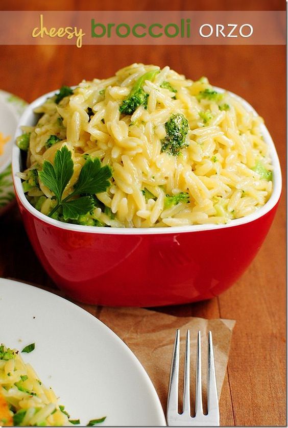 Cheesy Broccoli Orzo Recipes For Dinner Easy