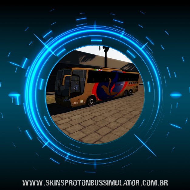 Vissta Buss HI Pluma Internacional Golden Skin Proton Bus Simulator Road - Vissta Buss HI O-500 RSD Viação Pluma Internacional