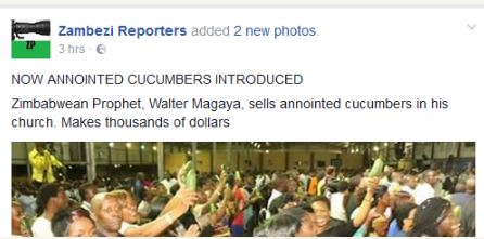  Pastor Sells 'Anointed' Cucumbers to Members During Service