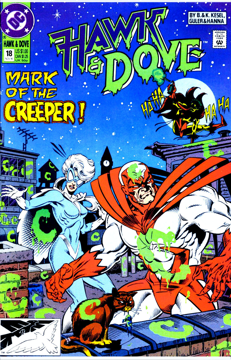 Hawk and Dove #10 FN 1990 Stock Image