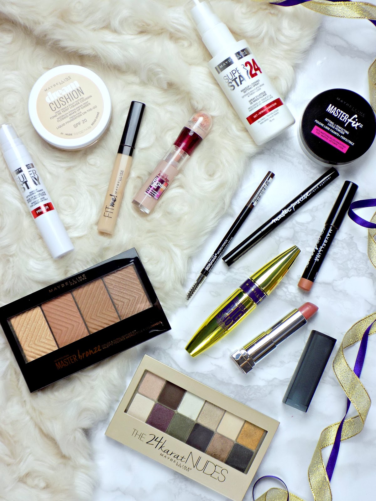 One brand makeup look: Maybelline