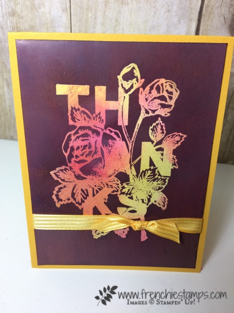 Floral Statements, Joseph' Coat Technique, Stampin'Up!