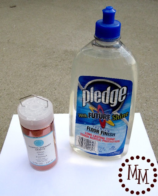 glittered pumpkins supplies