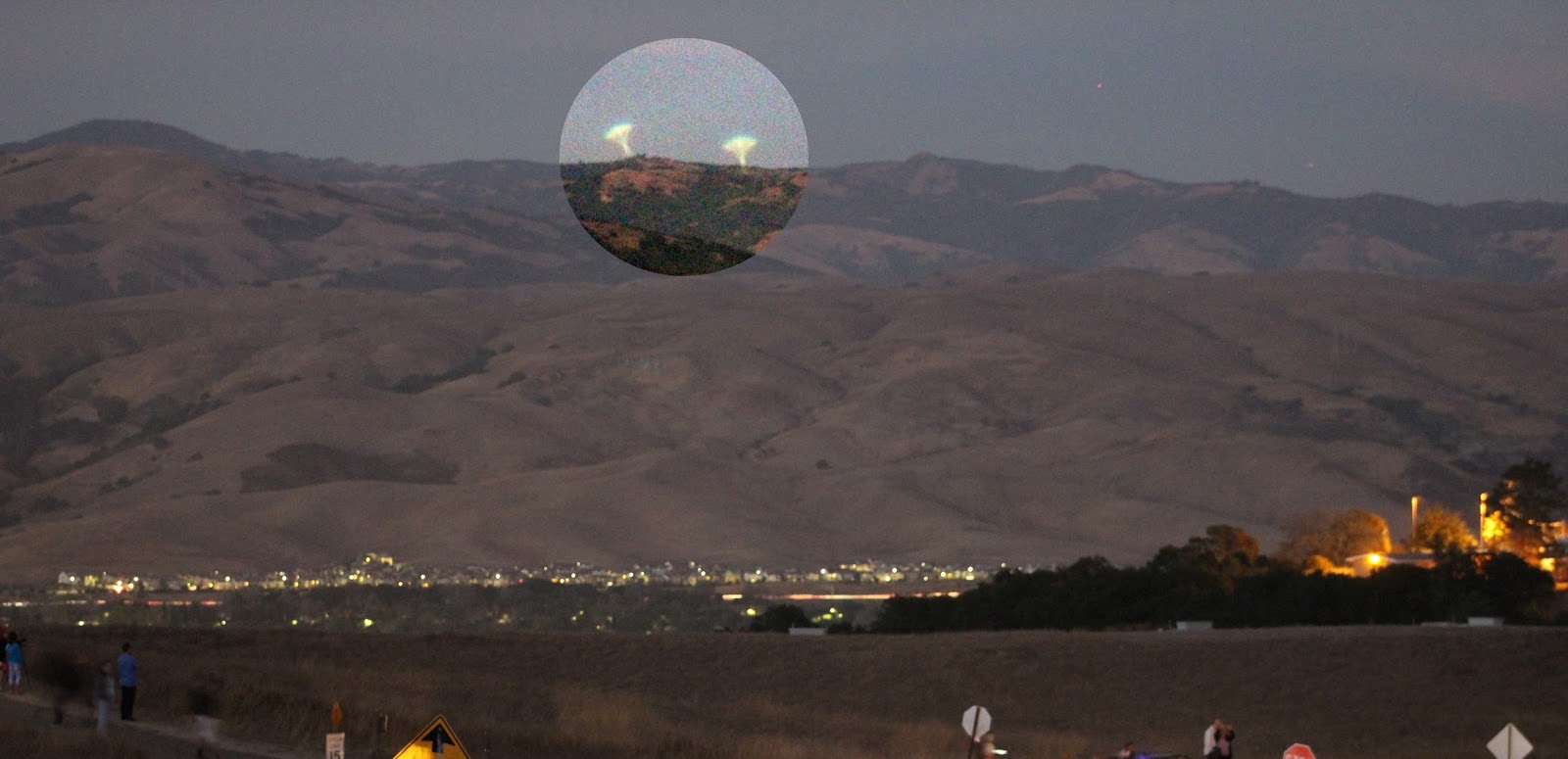 Super Moon : UFO Photographed Over Mt. Hamilton Over California - UFO
