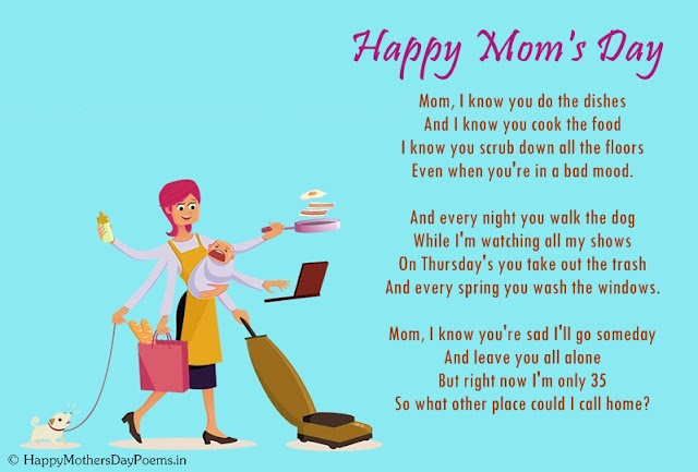 Funny mothers day poems from kids Daughter Son and toddler Funny mothers day poems from kids Daughter Son and toddler